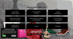 Desktop Screenshot of luxury-italian-office.com